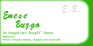 emese buzgo business card