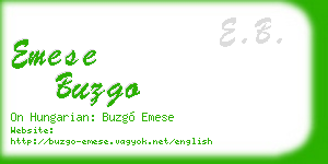 emese buzgo business card